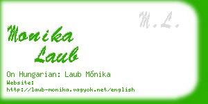 monika laub business card